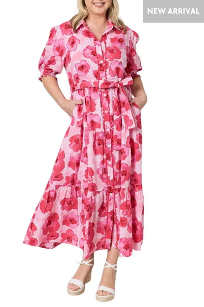 PINK POPPIES DRESS - 48374T DRESS