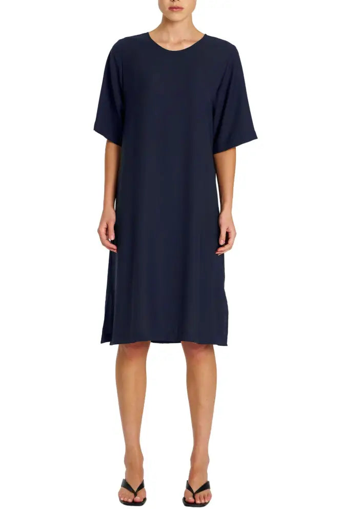 PLAZA DRESS - F673004 6 / NAVY DRESS