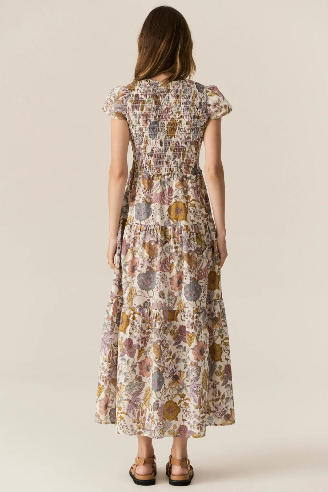 POL CLOTHING DRESS MARLA SHIRRED DRESS - PP5570A