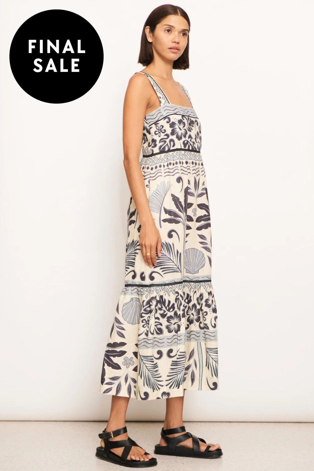 POL CLOTHING DRESS PARADISE TIER DRESS - PP5072