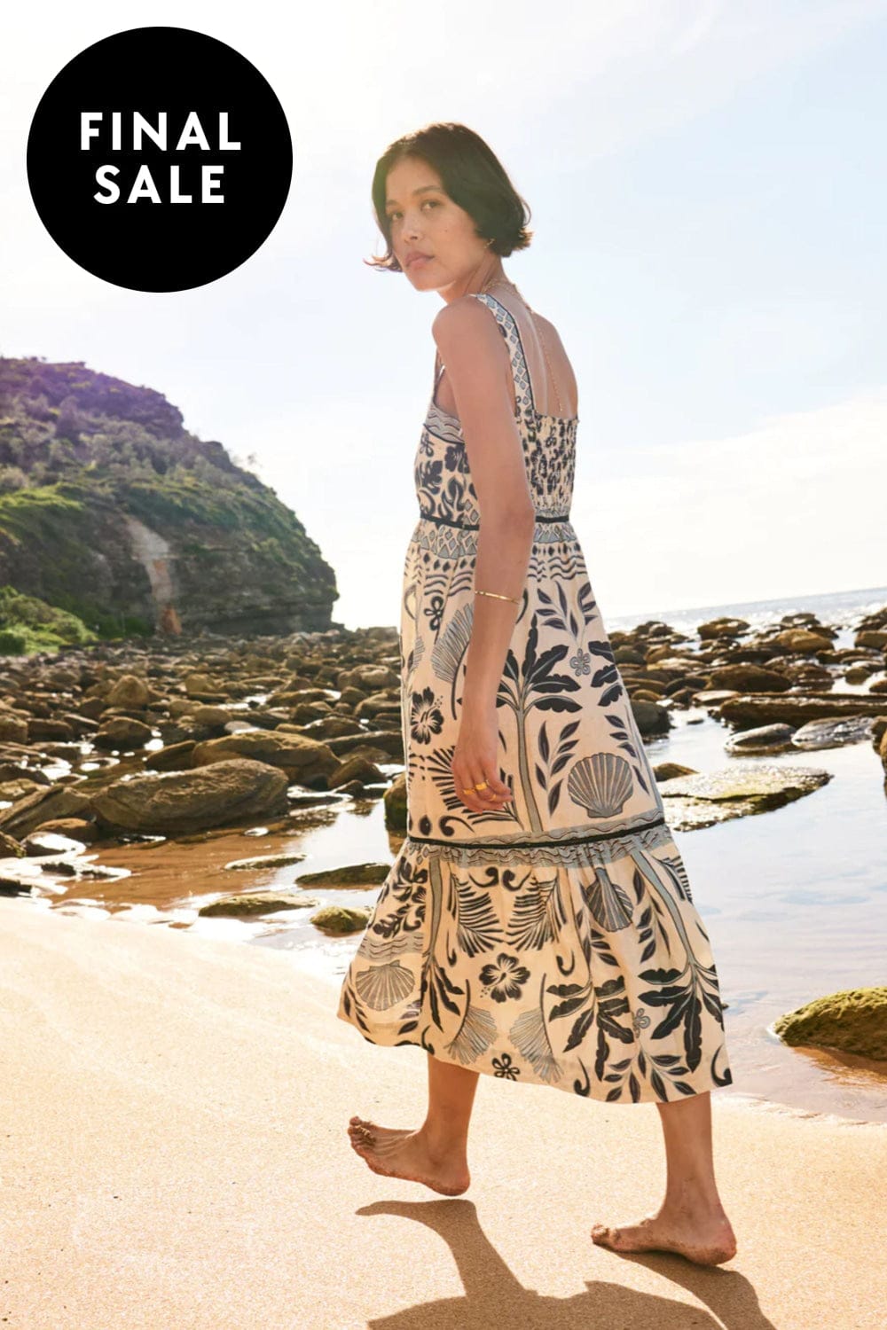 POL CLOTHING DRESS PARADISE TIER DRESS - PP5072