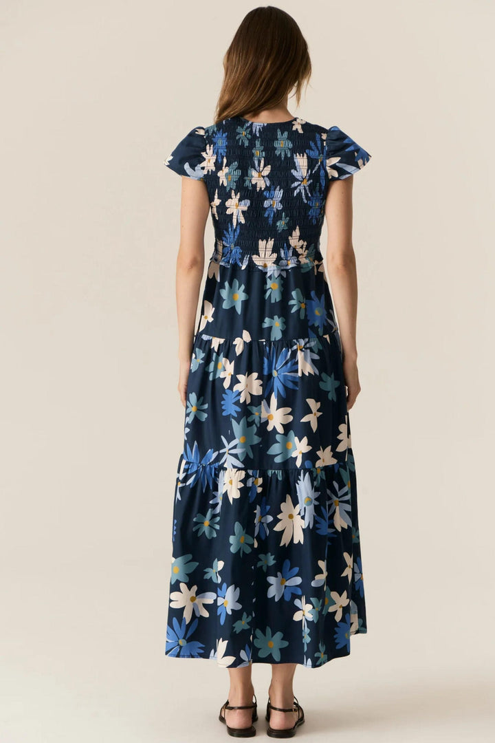 POL CLOTHING DRESS SAVOY SHIRRED DRESS - PP5570C