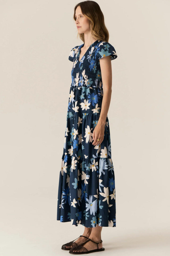 POL CLOTHING DRESS SAVOY SHIRRED DRESS - PP5570C