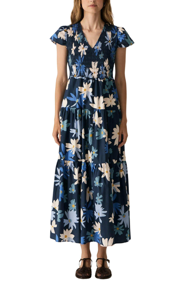 POL CLOTHING DRESS SAVOY SHIRRED DRESS - PP5570C