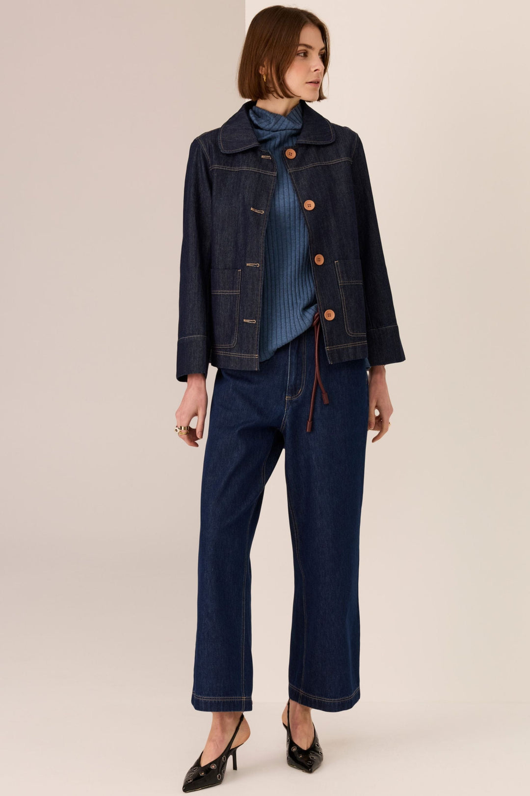 POL CLOTHING JACKET ANDIE DENIM JACKET - PP5751