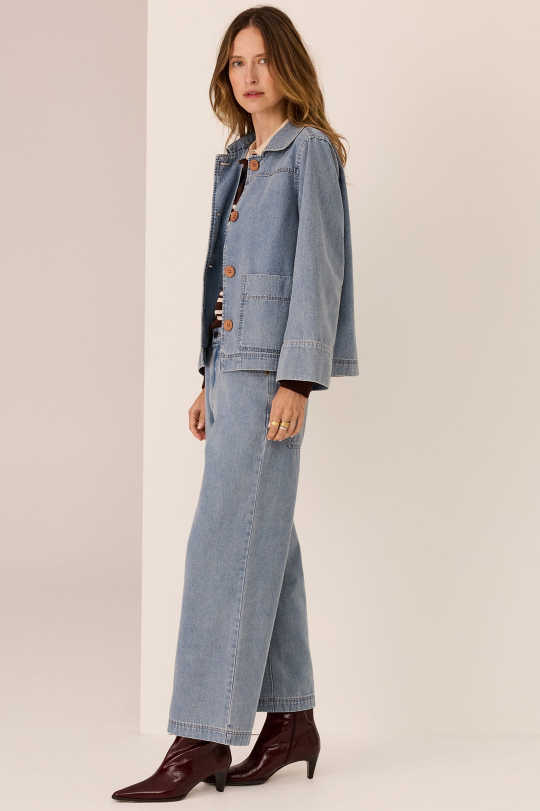 POL CLOTHING JACKET ANDIE DENIM JACKET - PP5751