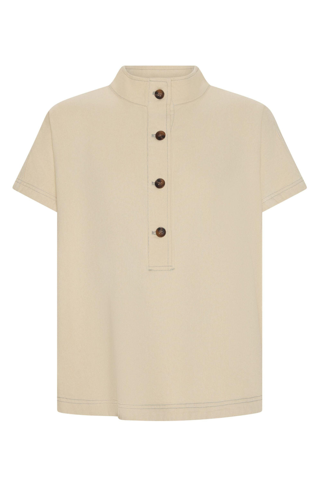 POL CLOTHING SHIRT 8 / PEBBLE ANISE SHIRT - PP5868