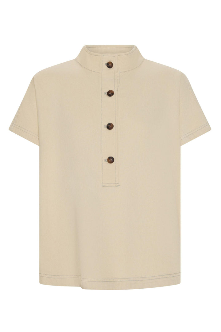 POL CLOTHING SHIRT 8 / PEBBLE ANISE SHIRT - PP5868