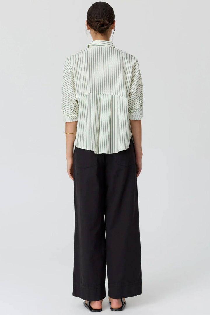 POL CLOTHING SHIRT BOTANICA STRIPE SHIRT - PP5968A