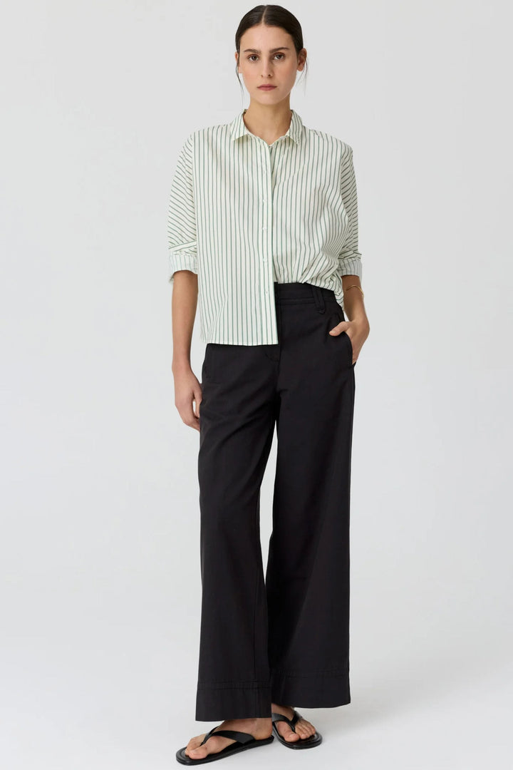 POL CLOTHING SHIRT BOTANICA STRIPE SHIRT - PP5968A