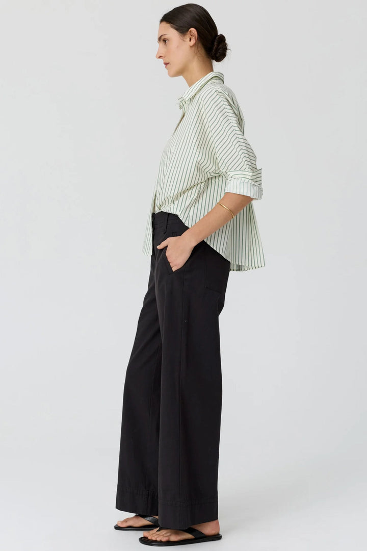 POL CLOTHING SHIRT BOTANICA STRIPE SHIRT - PP5968A