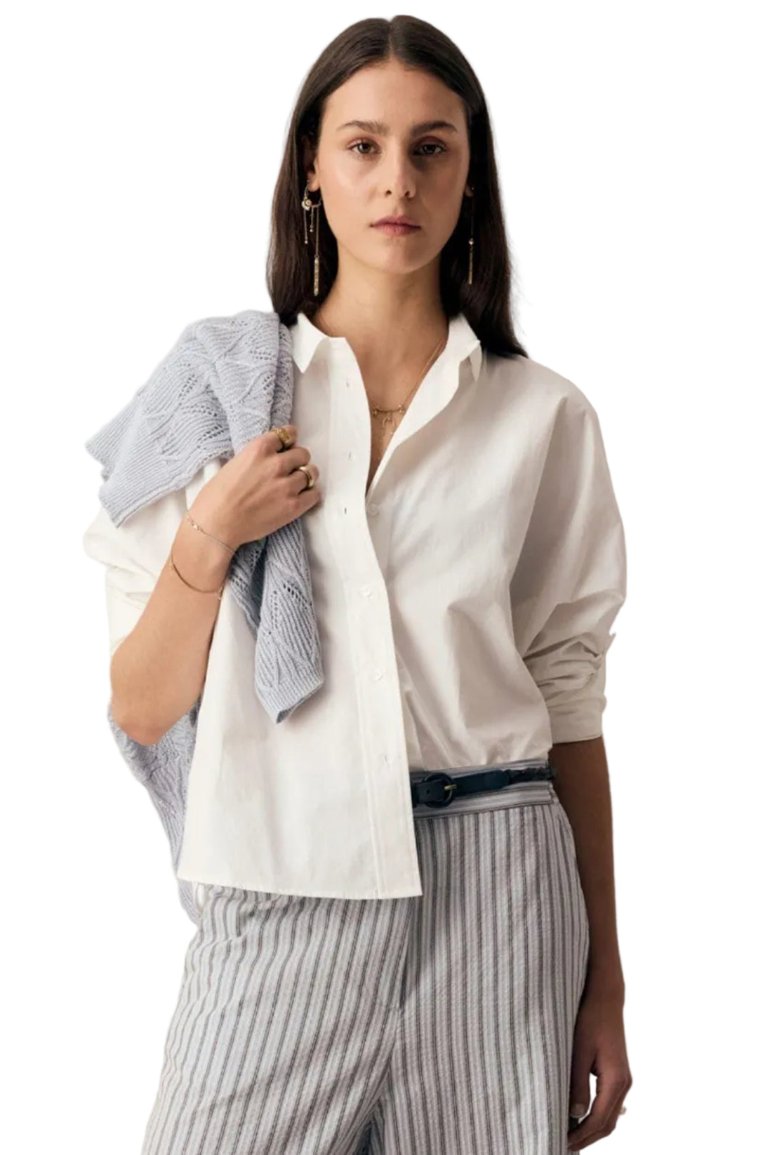 POL CLOTHING SHIRT ELINA 2 WAY SHIRT - PP5968B