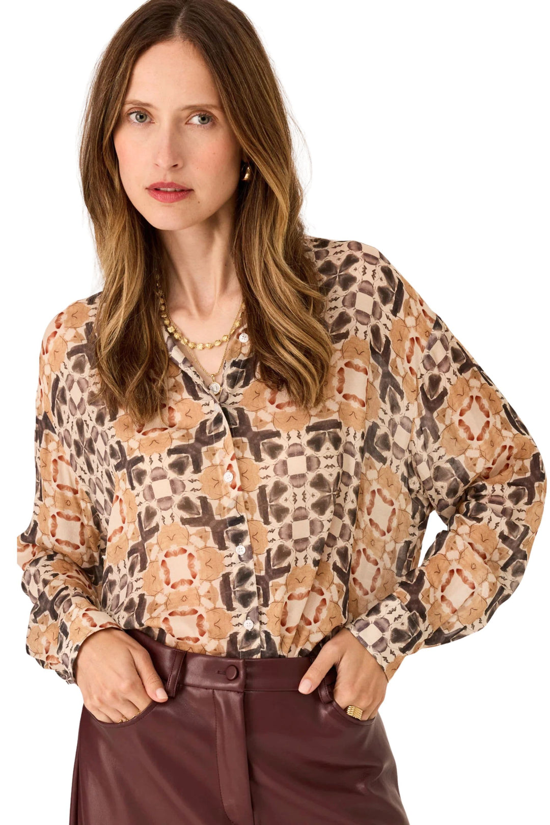 POL CLOTHING SHIRT VARDA SHIRT - PP5828A