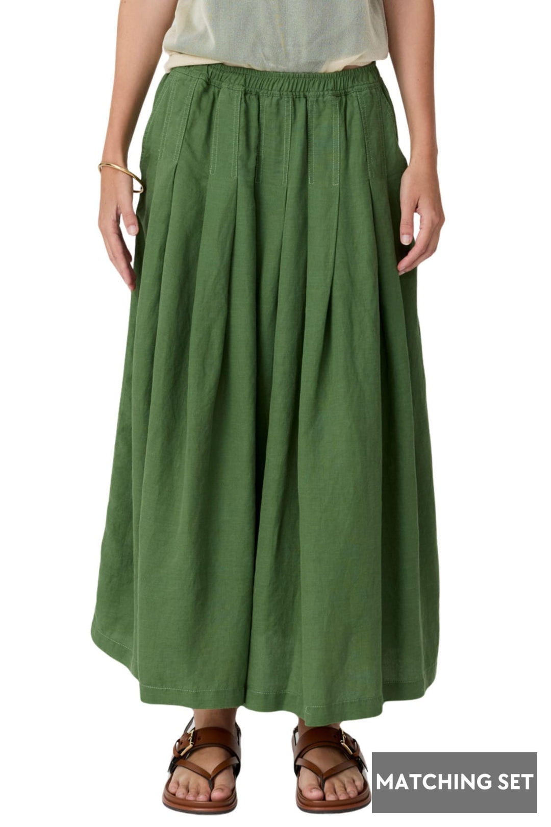 POL CLOTHING SKIRT FRANKIE PLEAT SKIRT - PP5871