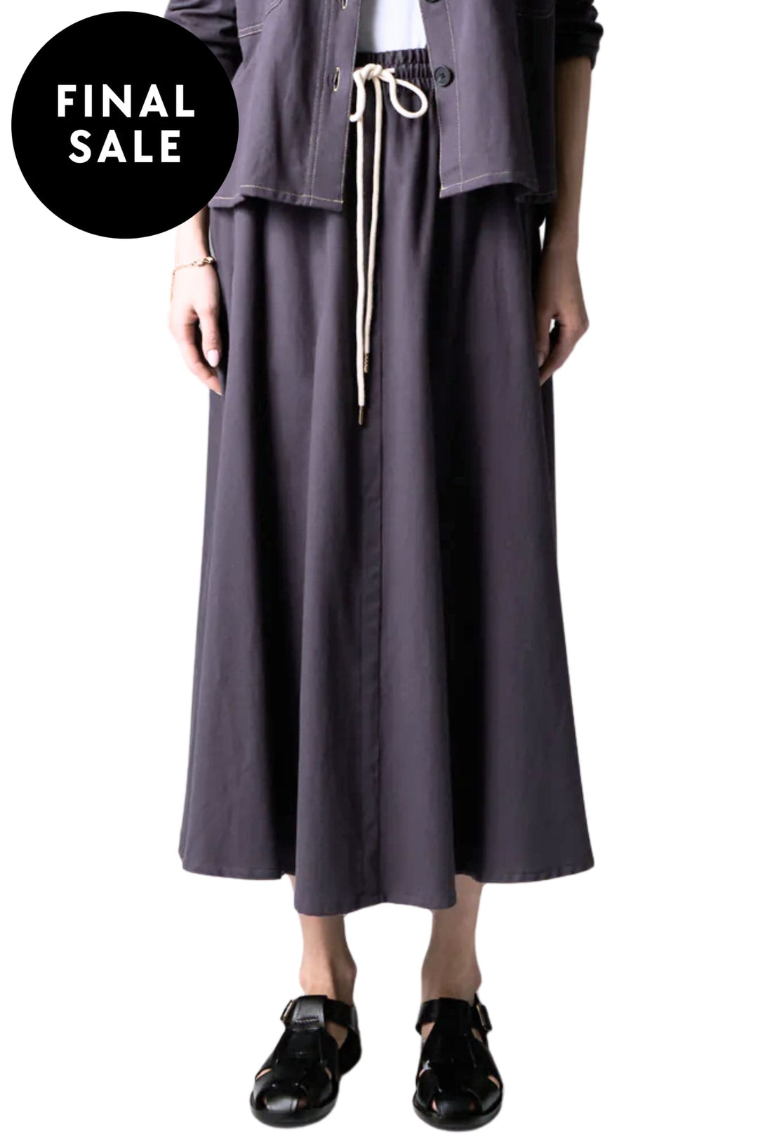 POL CLOTHING SKIRT SLATE / 8 BABYLON SKIRT - PP5275B