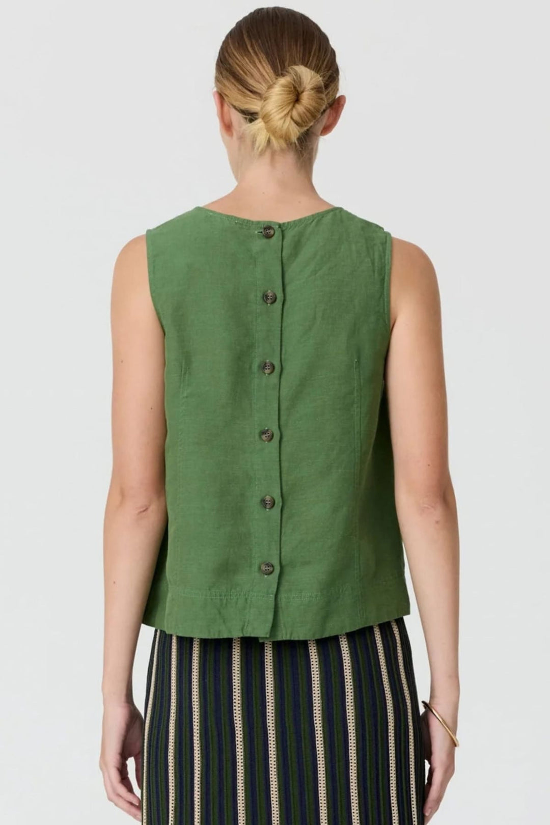 POL CLOTHING TANK TOP FRANKIE BUTTON TANK - PP5938