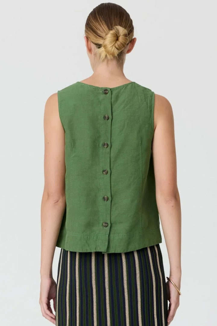 POL CLOTHING TANK TOP FRANKIE BUTTON TANK - PP5938