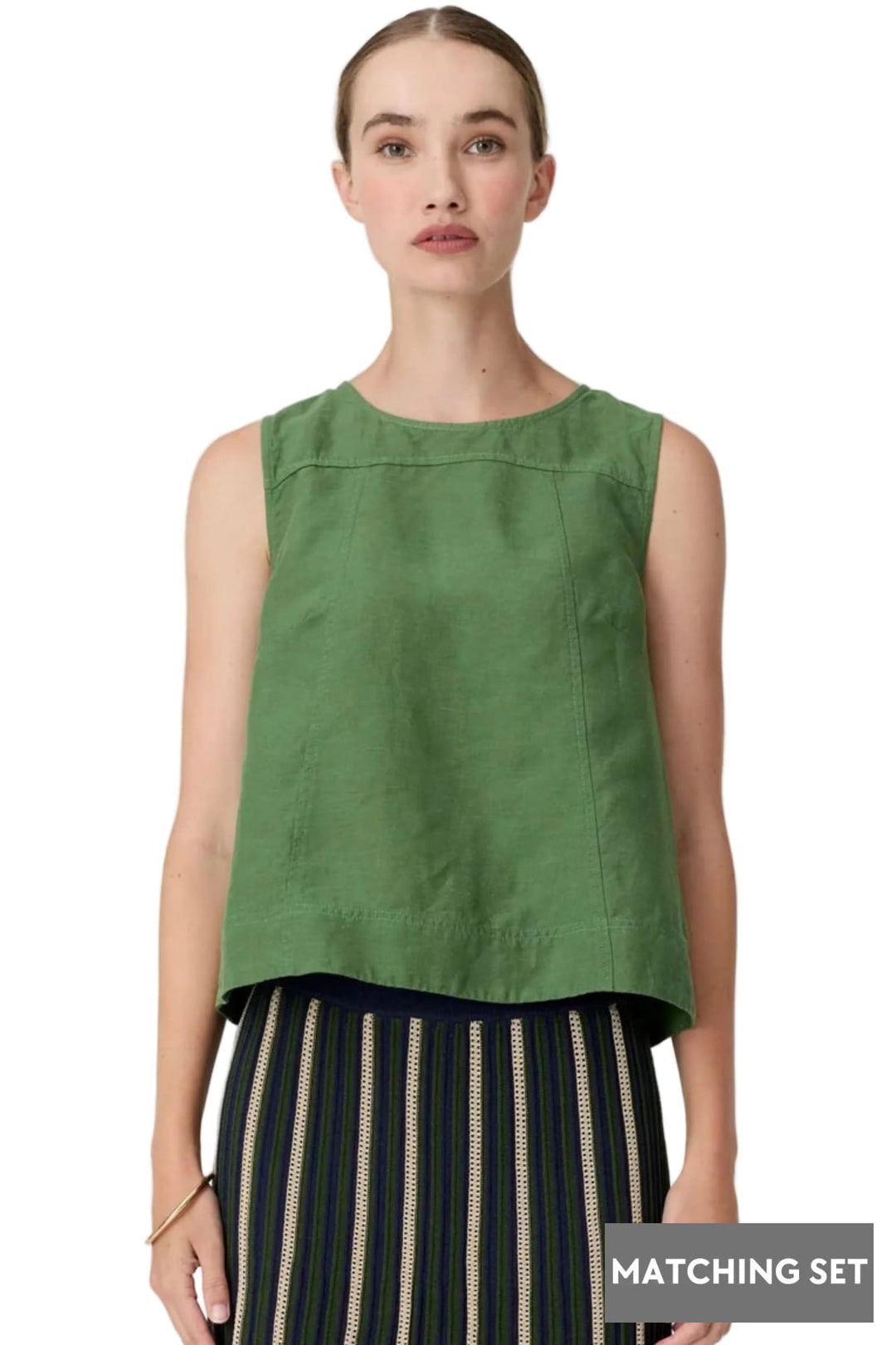 POL CLOTHING TANK TOP FRANKIE BUTTON TANK - PP5938