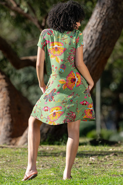 POSEY SHORT SHIRT DRESS - SDR-05-PRINT DRESS