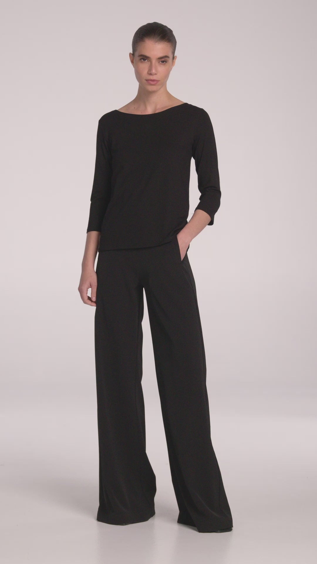 RELAXED BOAT NECK - F012630
