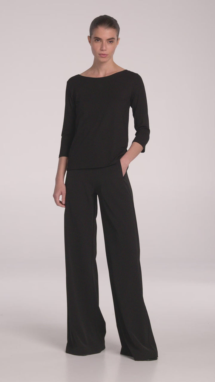 RELAXED BOAT NECK - F012630