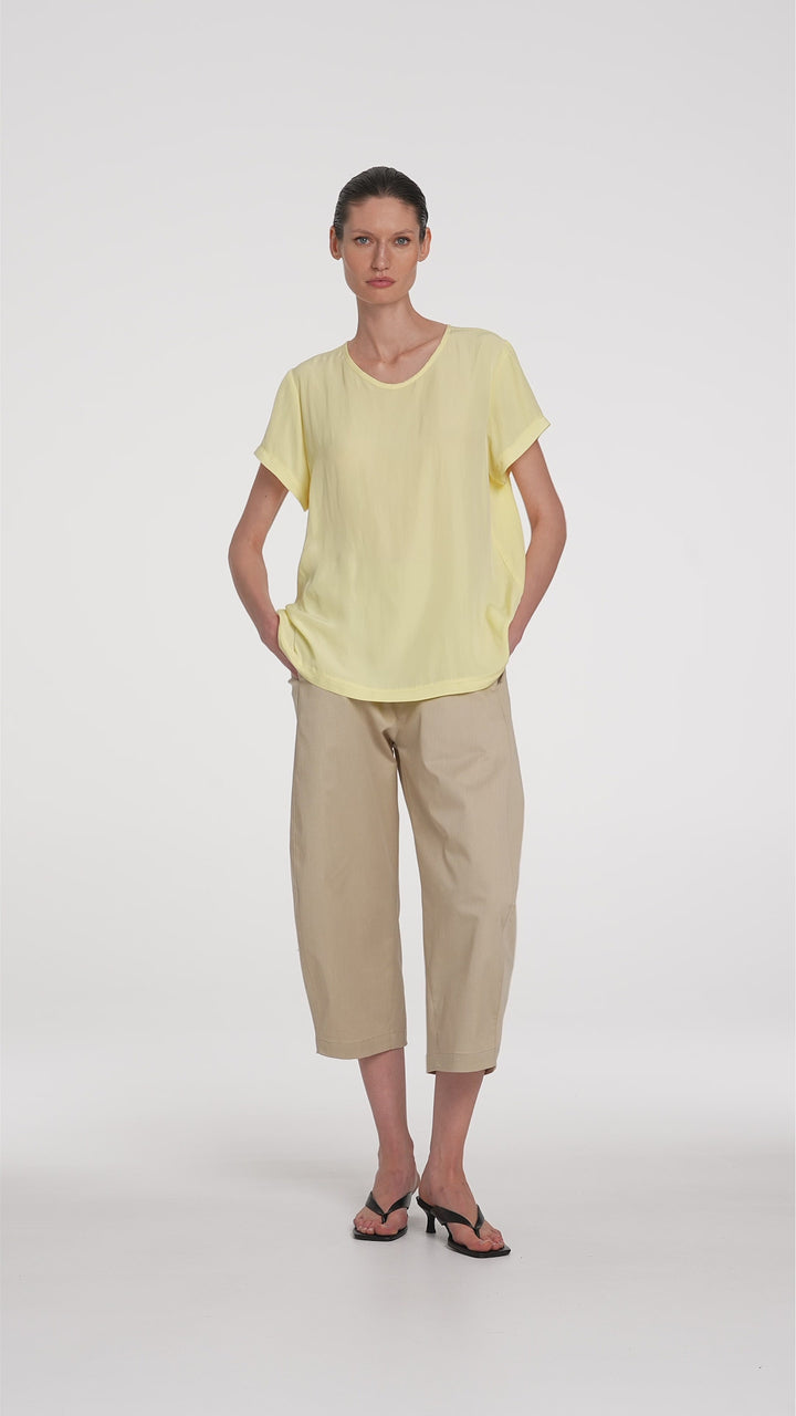 CROP BARREL PANT - F41910003