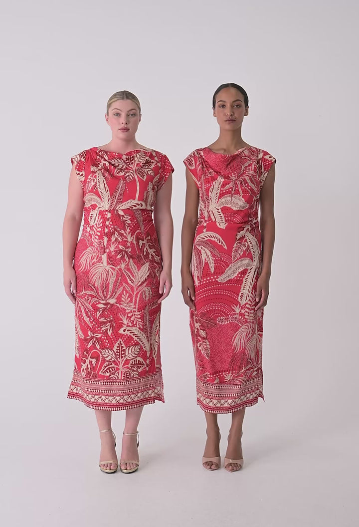 CUPRO COLUMN DRESS - OW42107
