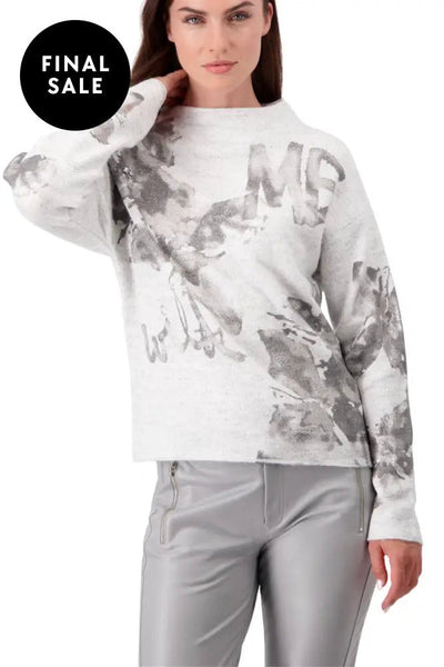 PRINTED PULLOVER - 807510MNR 8 / CLOUD JUMPER