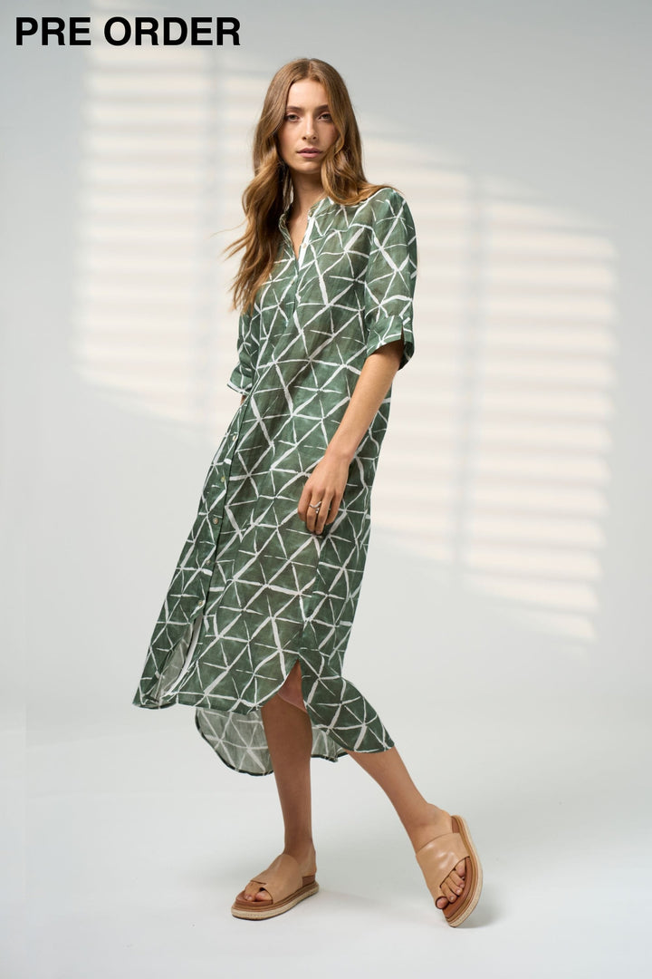 MADLY SWEETLY DRESS PRISM SHIRT DRESS - MS1910P