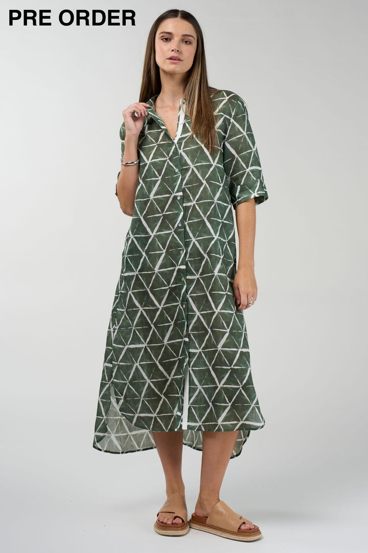 MADLY SWEETLY DRESS PRISM SHIRT DRESS - MS1910P