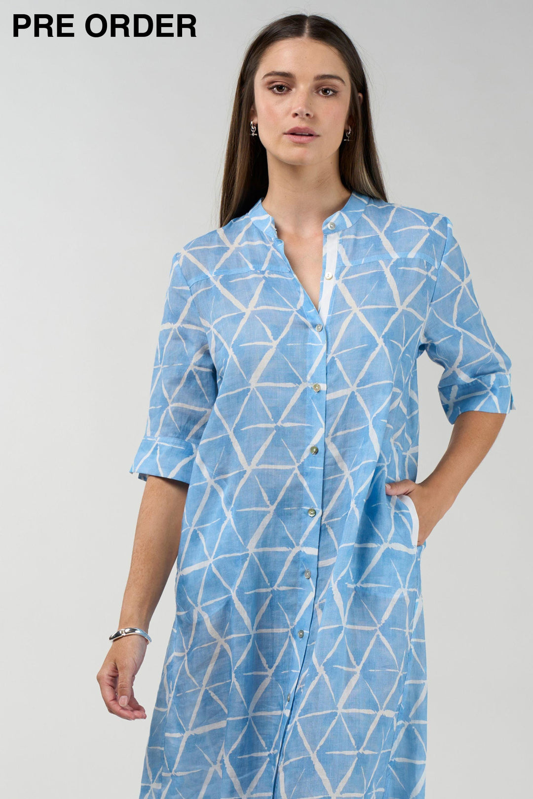 MADLY SWEETLY DRESS PRISM SHIRT DRESS - MS1910P