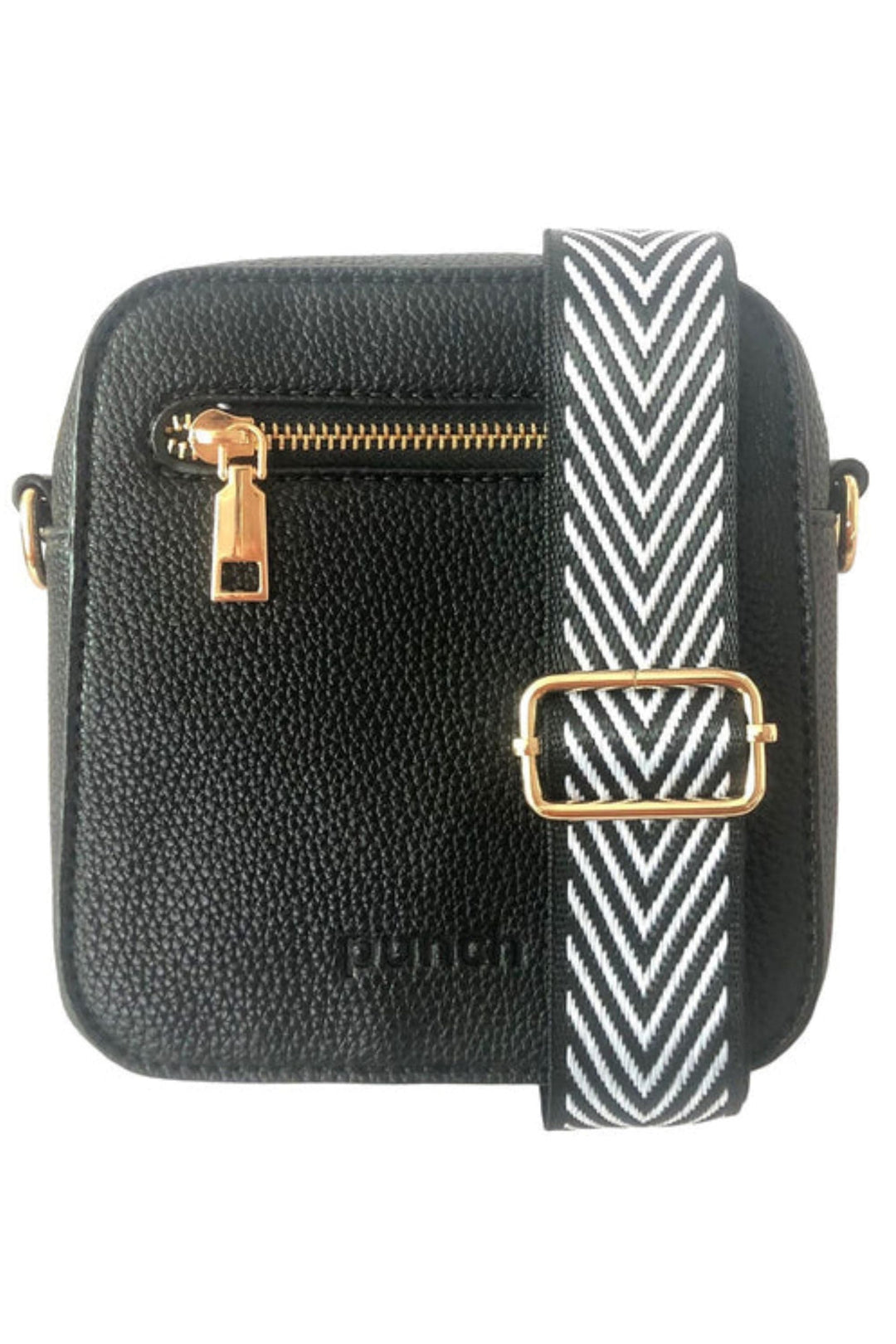 PUNCH BAG BLACK SAMANTHA MINI SQUARE BAG