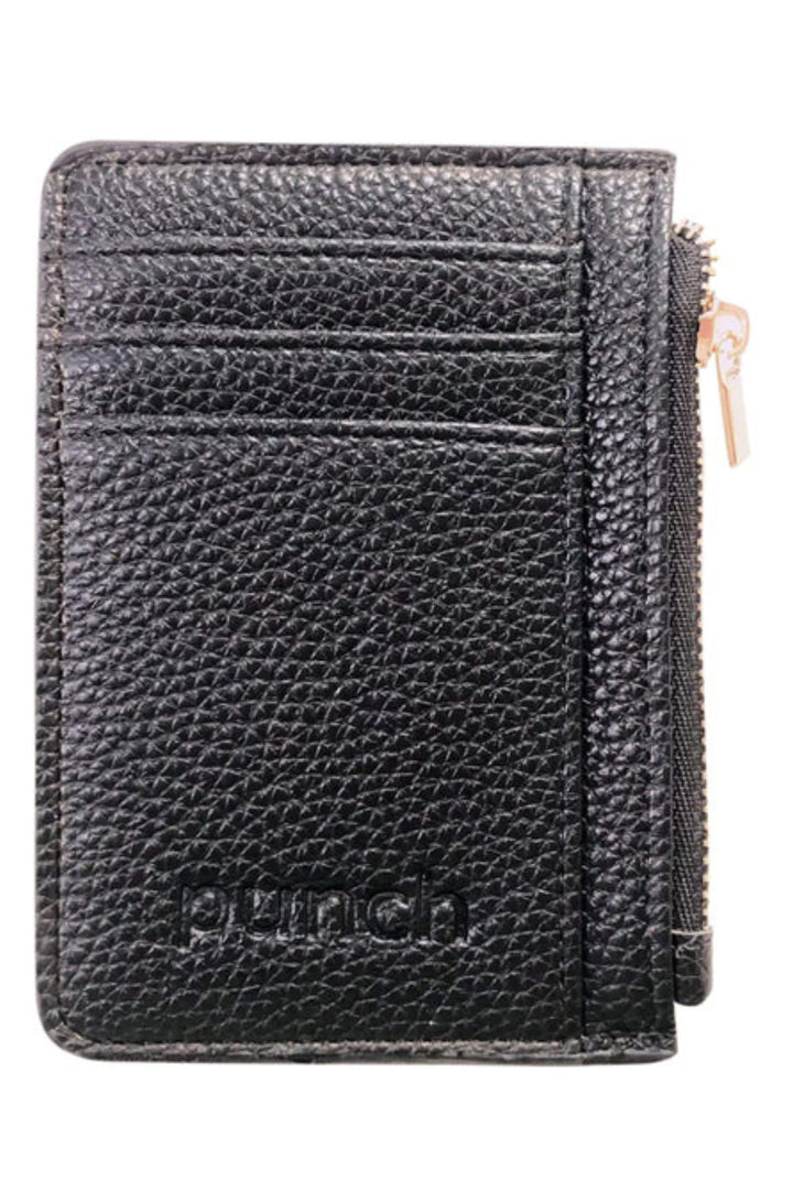 PUNCH WALLET-PURSE BLACK SIENNA CARD HOLDER