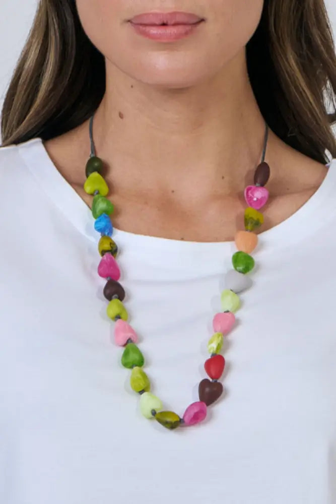 RESIN NECKLACE - BB132 MULTI JEWELLERY