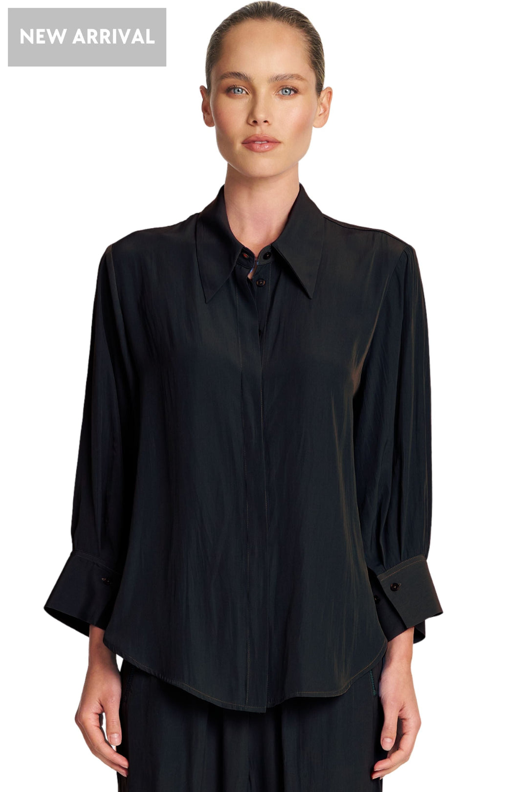 RESORT BLOUSE - F678976 - 8 / BLACK - BLOUSE