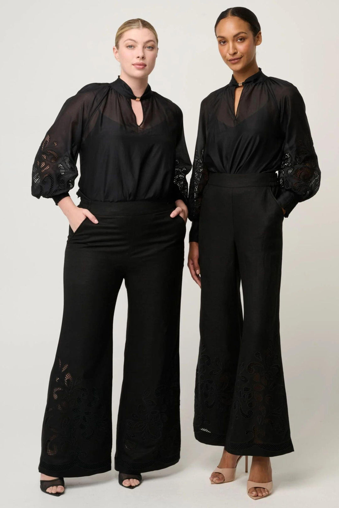 ONCE WAS PANTS RHEA EMBROIDERED PANT - OW32102
