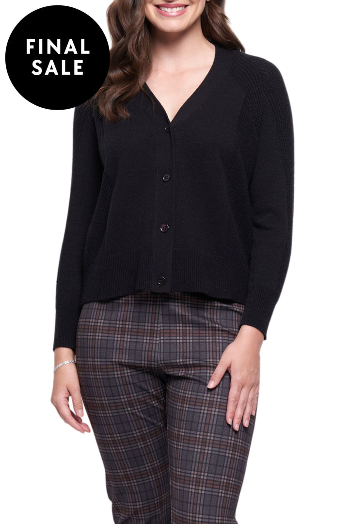 FOIL CARDIGAN RIB CARDIGAN - FO8040