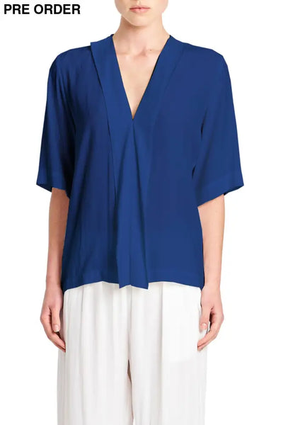 RIBBON EDGE PLAZA - F678567 8 / ORIENT BLOUSE