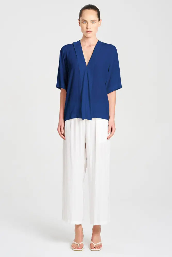 RIBBON EDGE PLAZA - F678567 BLOUSE