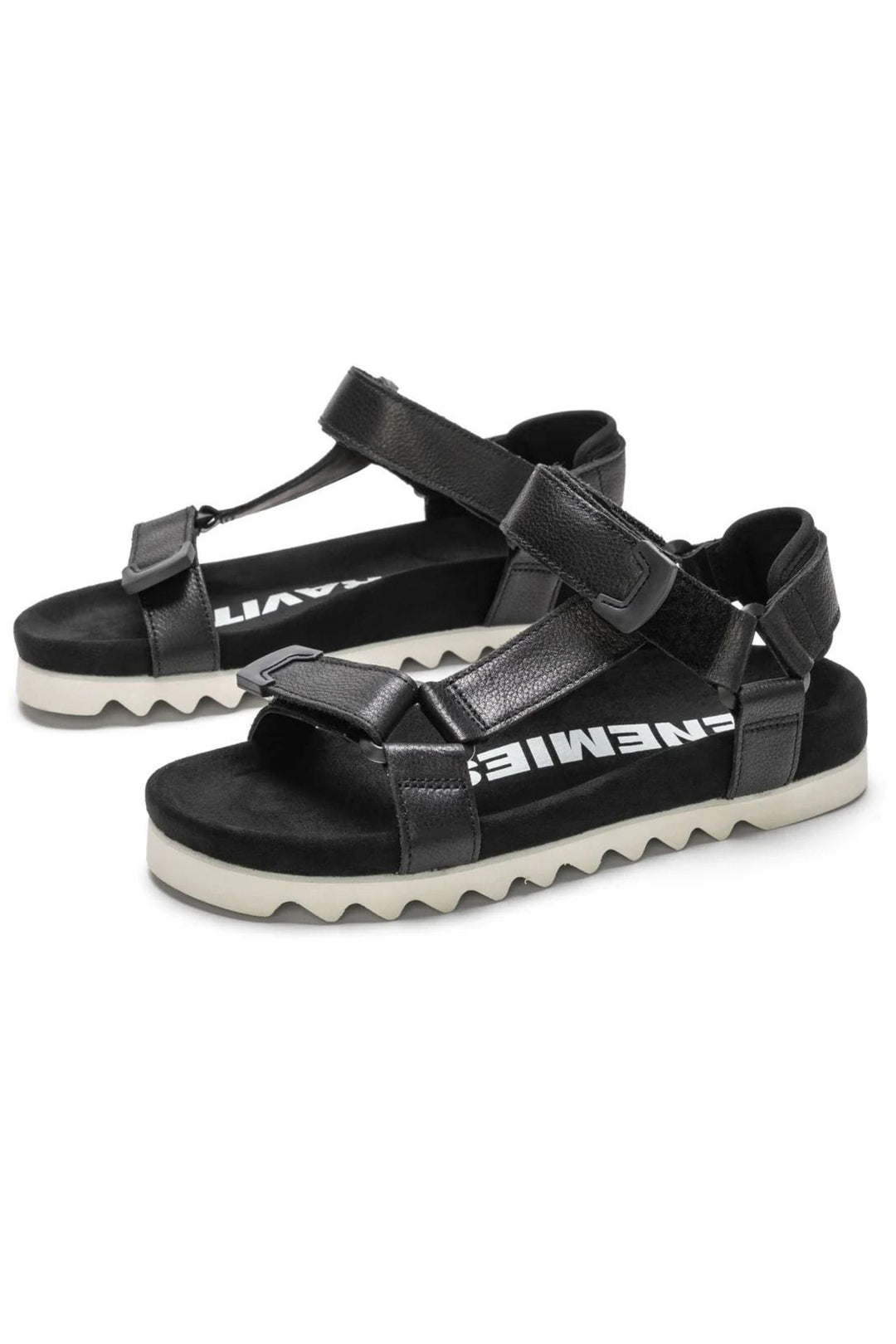 ROLLIES SHOES 37 / BLACK SANDAL TOOTH WEDGE - SC00707