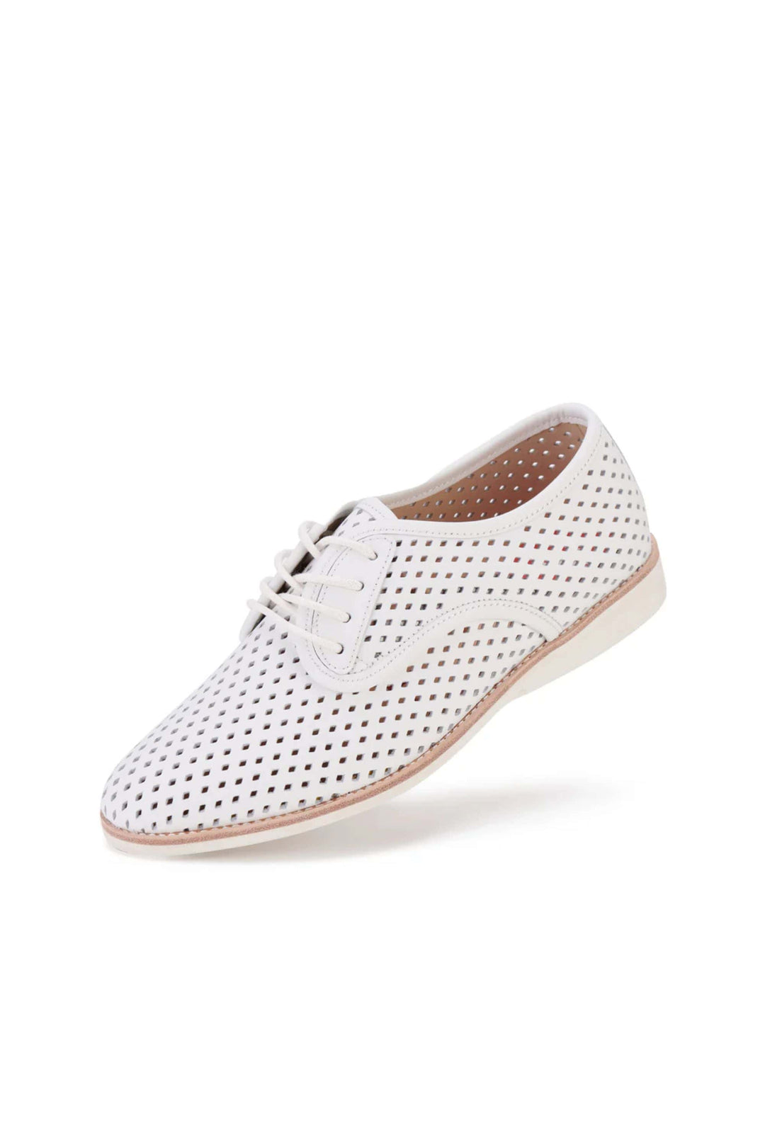ROLLIES SHOES 37 / WHITE DERBY PUNCH - SC00199