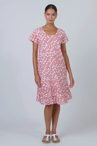 ROUND NECK COTTON DRESS - P12 DRESS