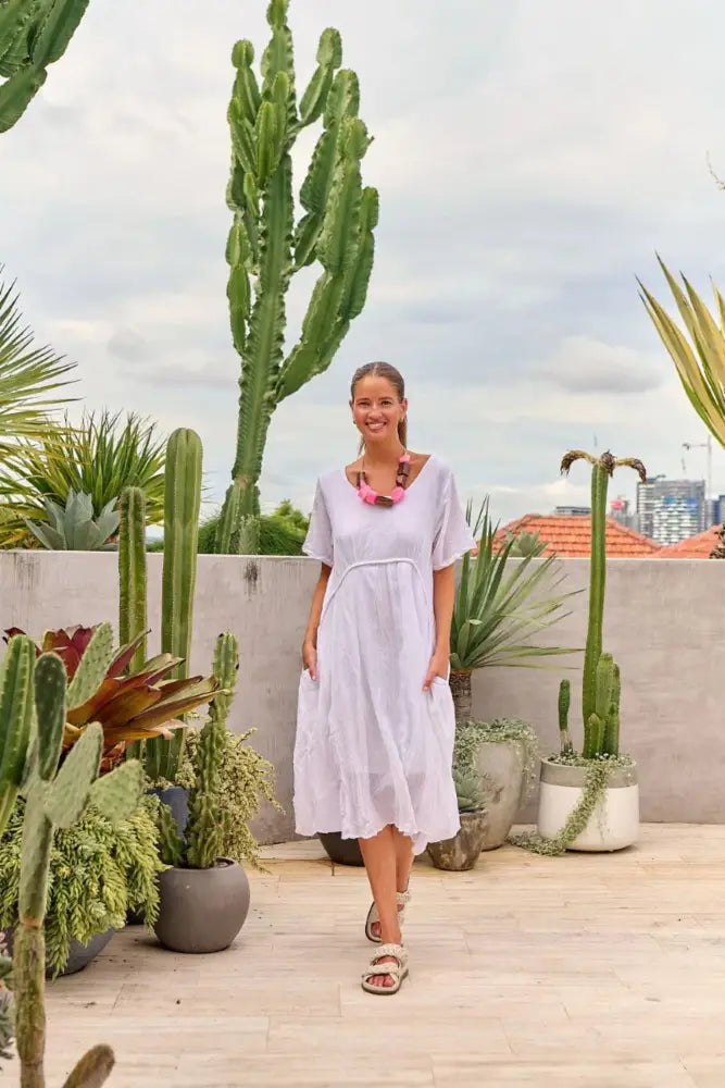 ROUND NECK COTTON DRESS - P150 DRESS