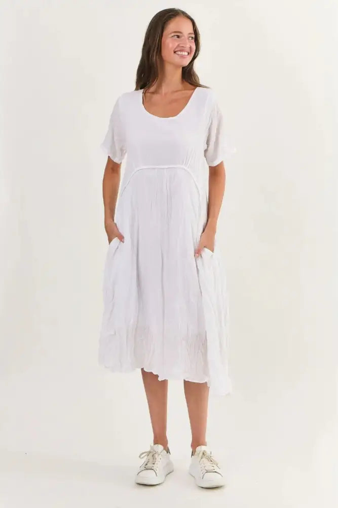 ROUND NECK COTTON DRESS - P150 DRESS