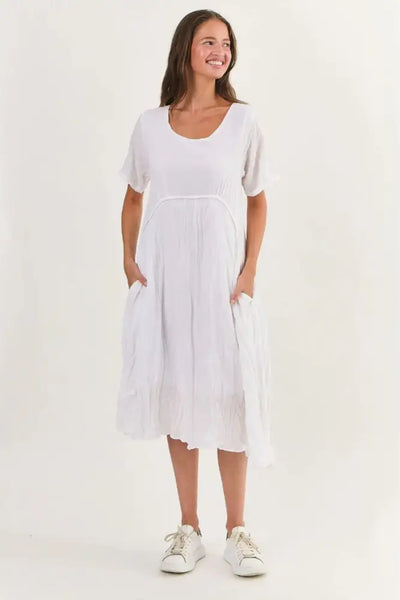 ROUND NECK COTTON DRESS - P150 DRESS