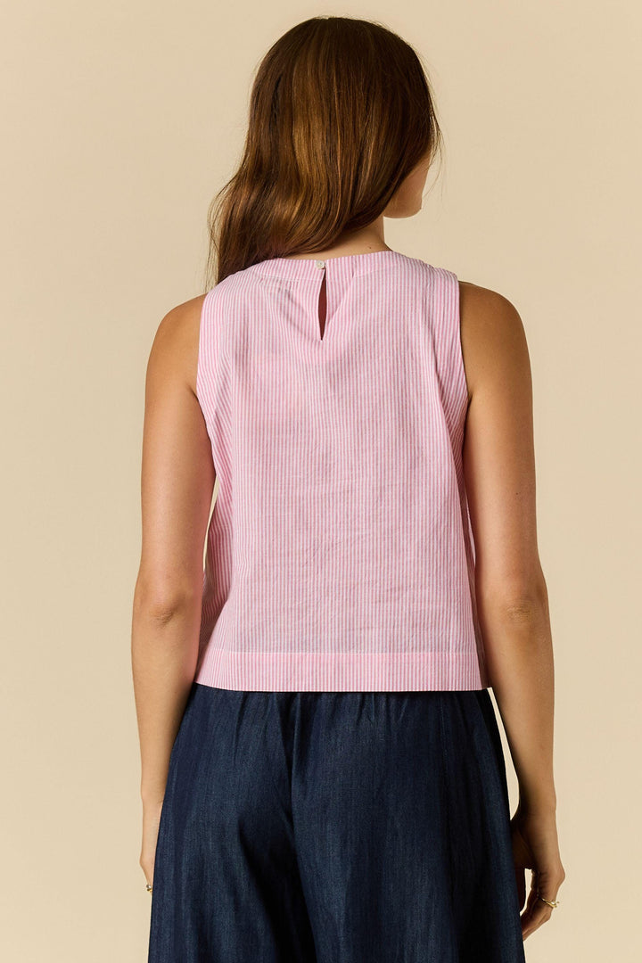 RUBY YAYA DRESS CORNELLI STRIPE TOP