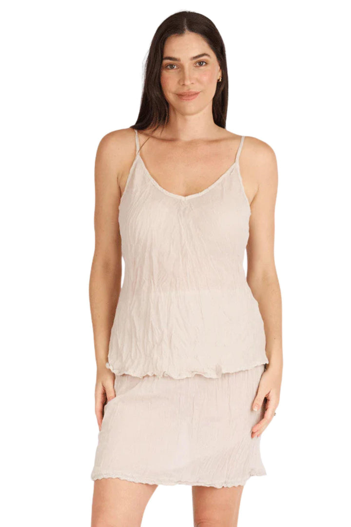 RUBY YAYA SLIP XS / ECRU KALME CAMI