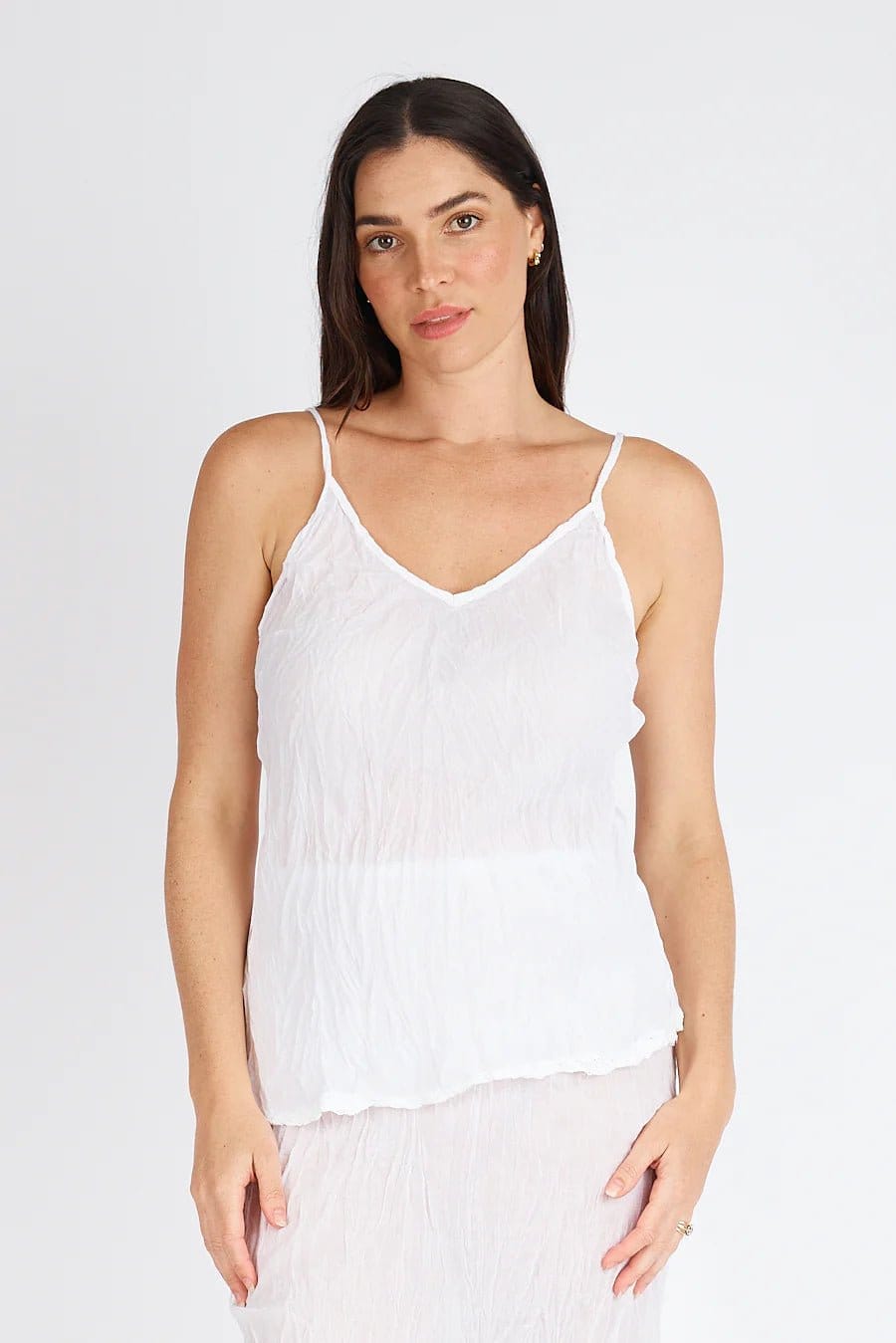 RUBY YAYA SLIP XS / WHITE KALME IBIZA CAMI