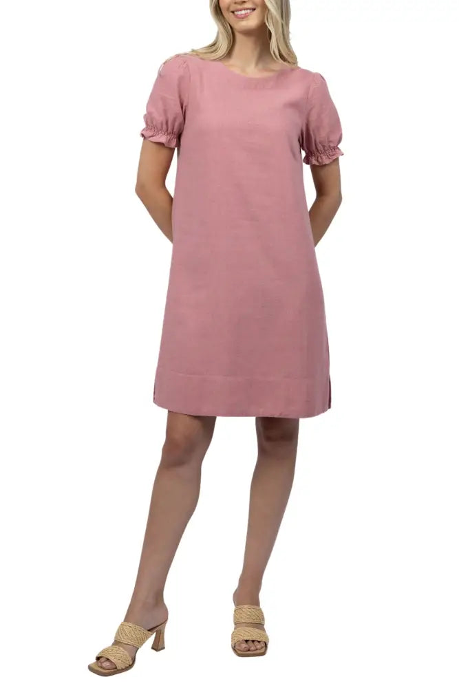 SANA SHIFT DRESS - HS25218 8 / ROSE DRESS