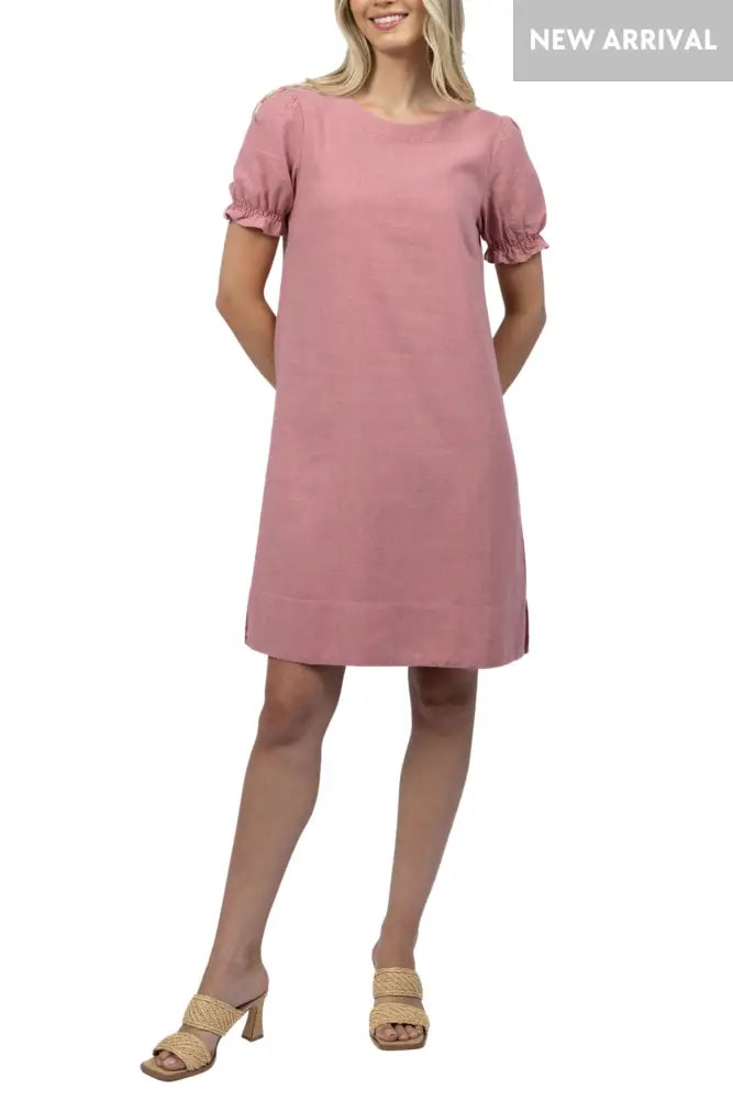 SANA SHIFT DRESS - HS25218 8 / ROSE DRESS
